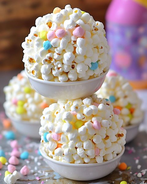 Easy Marshmallow Popcorn Balls Recipe