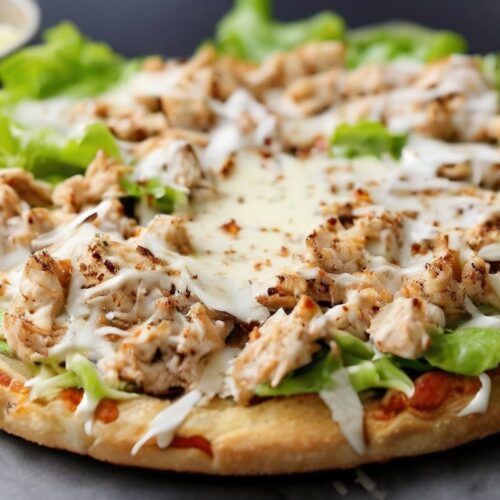 Ultimate Chicken Crust Caesar Salad Pizza: A Low-Carb, Protein-Packed Delight