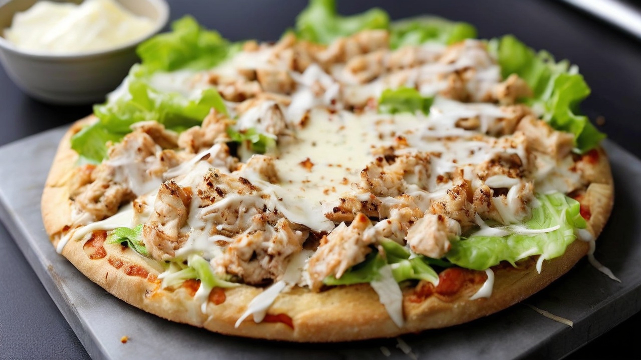 Ultimate Chicken Crust Caesar Salad Pizza: A Low-Carb, Protein-Packed Delight