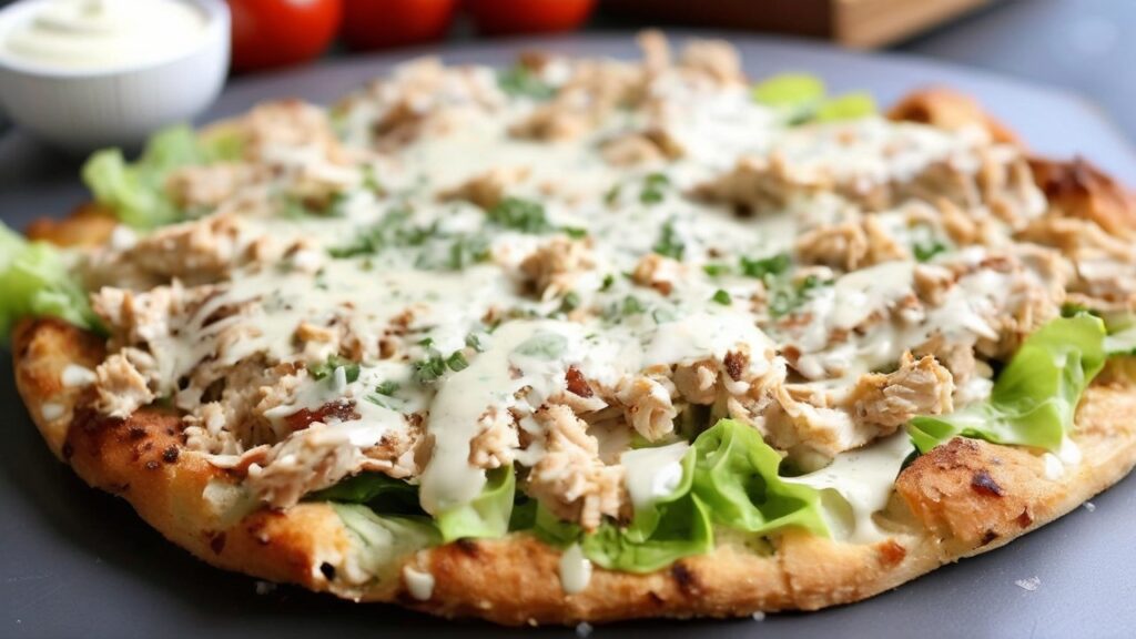 Ultimate Chicken Crust Caesar Salad Pizza: A Low-Carb, Protein-Packed Delight